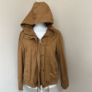 Tan Hooded Jacket